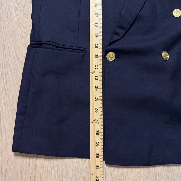 Vintage Burberrys Double Breasted Wool Mohair Blazer Sport Coat Mens 40R Medium - Picture 10 of 11